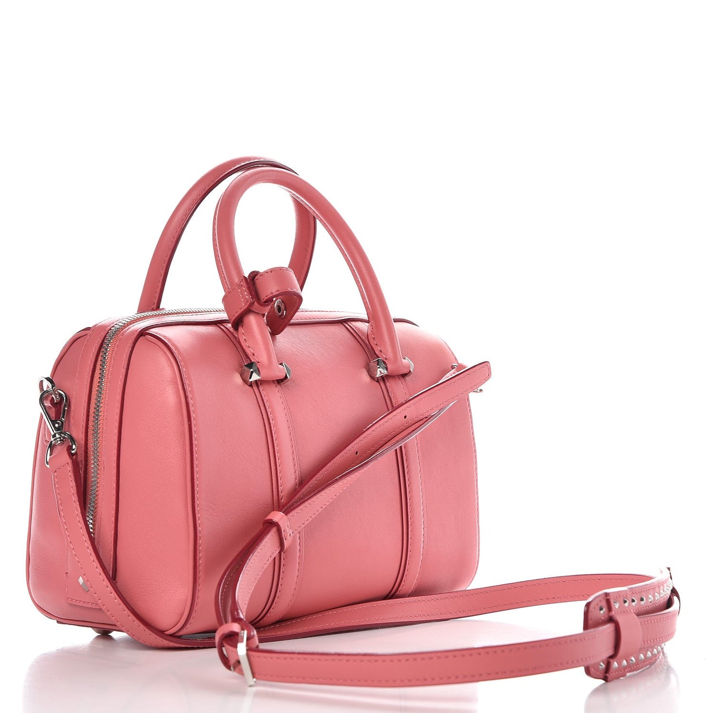 Calfskin Small Essential Boston Bag Pink