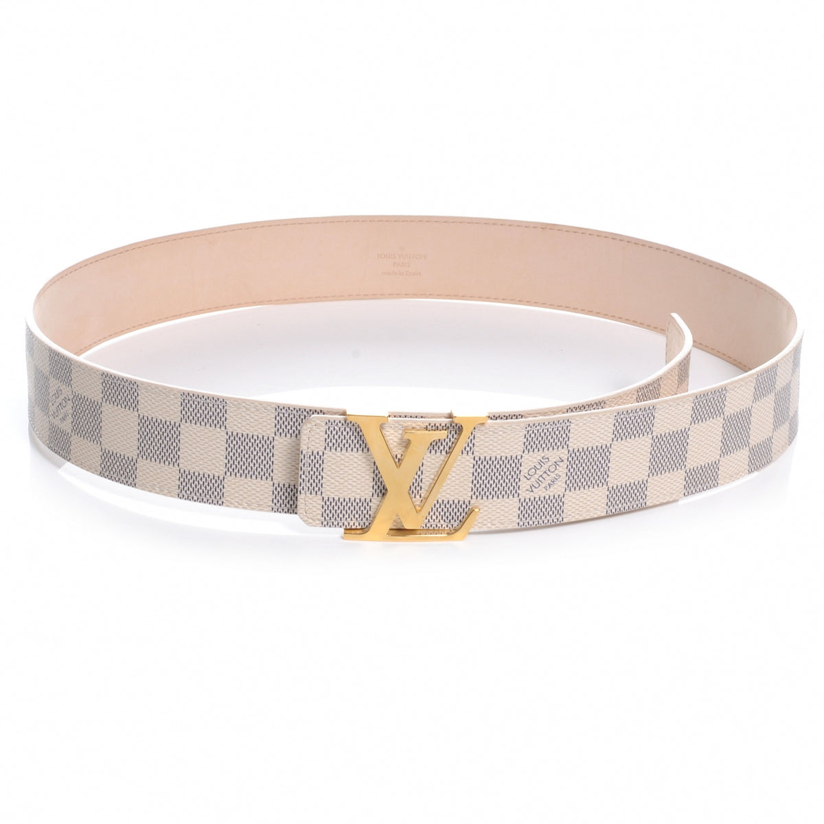 Louis Vuitton Damier Azur LV Initiales Belt 90 36 1 of 7