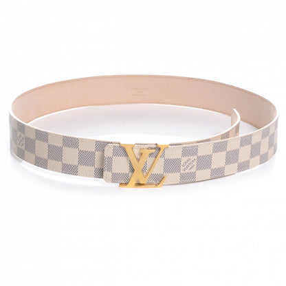 Louis Vuitton Damier Azur LV Initiales Belt 90 36 1 of 7