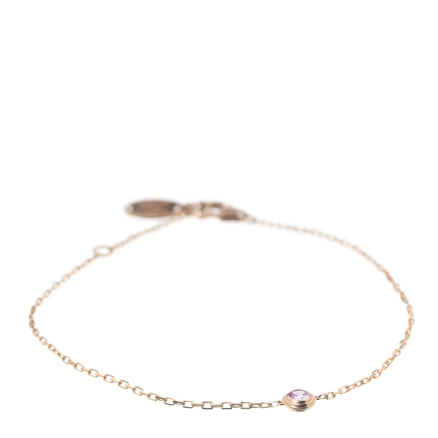 Cartier 18K Pink Gold Pink Sapphire D'Amour Bracelet 1 of 7