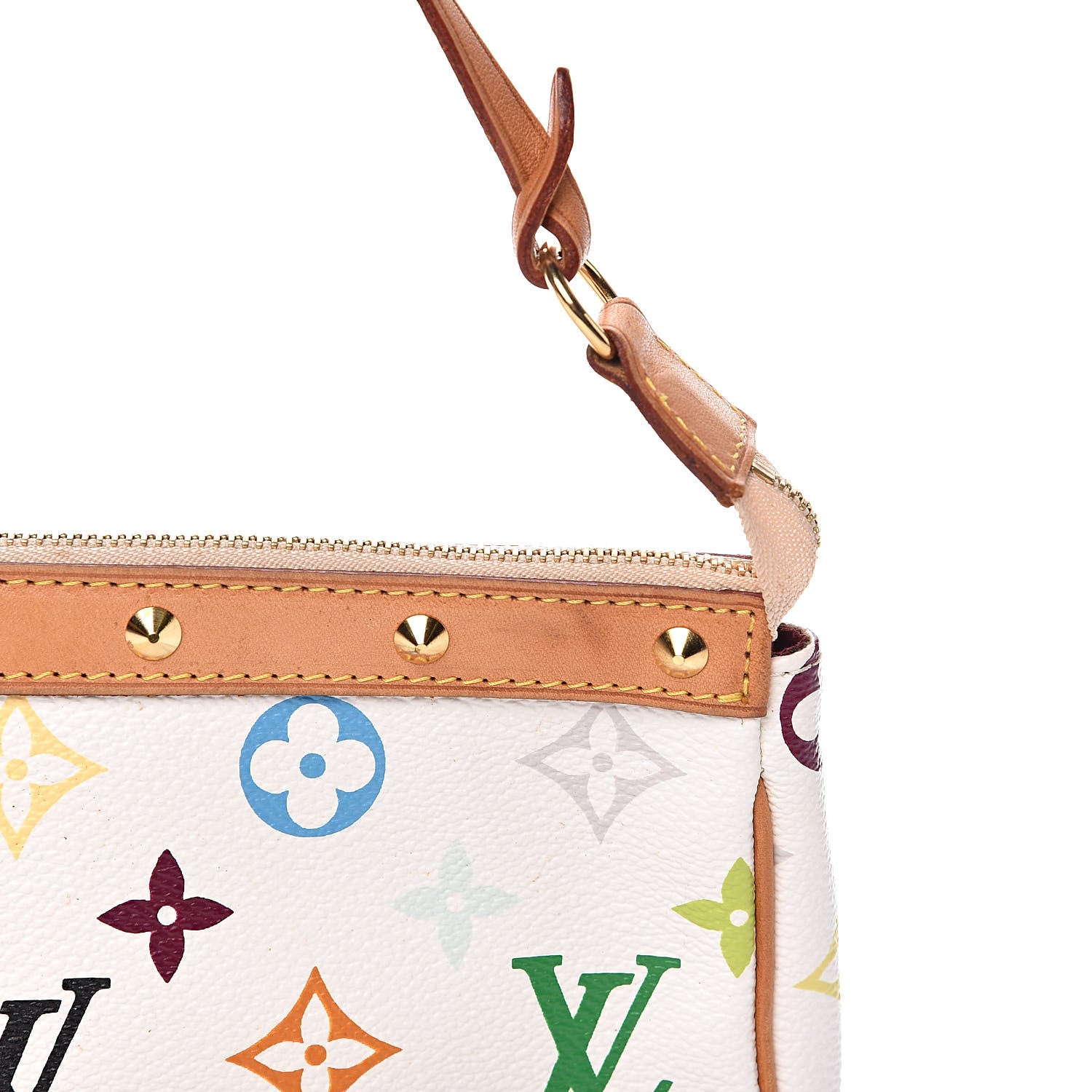 Louis Vuitton Monogram Multicolor Pochette Accessories White 13 of 13