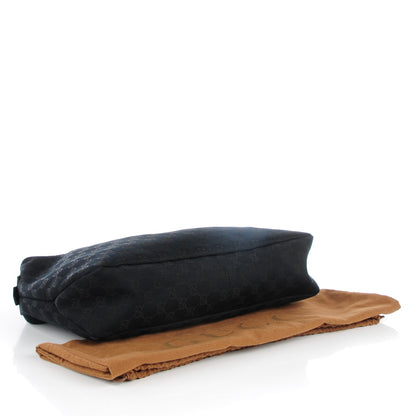 Gucci Monogram Medium Horsebit Chain Hobo Black 4 of 7