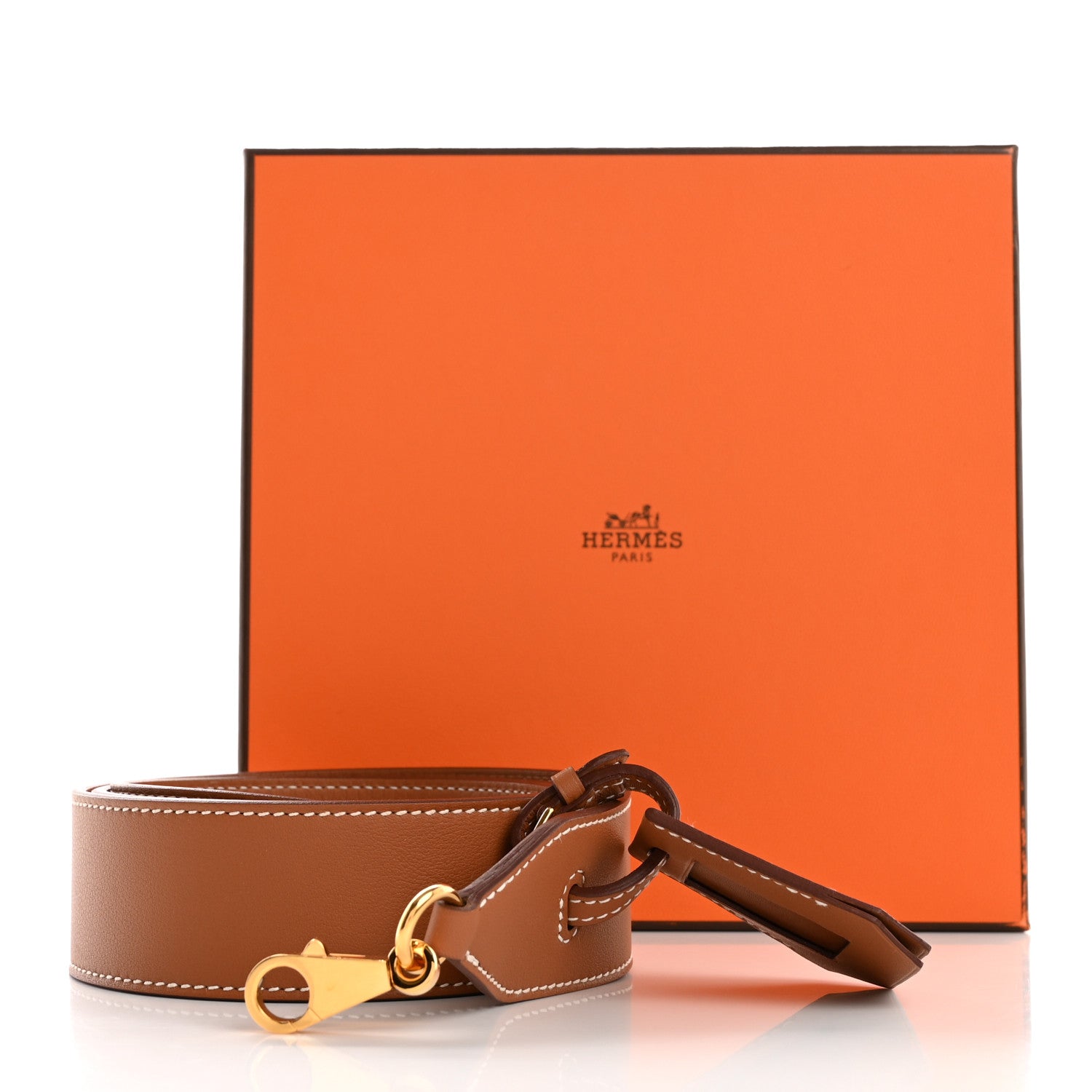 Hermes Swift 38mm Etiquette Shoulder Strap Gold 7 of 7