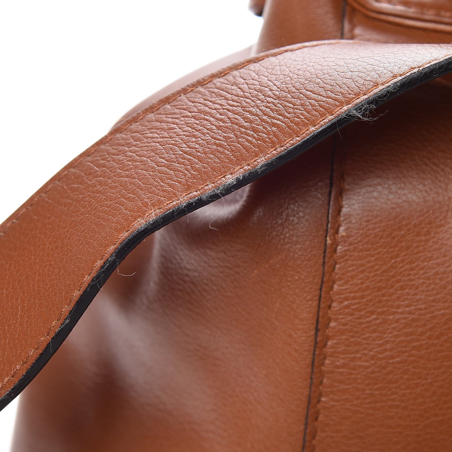 Calfskin Bamboo Backpack Brown