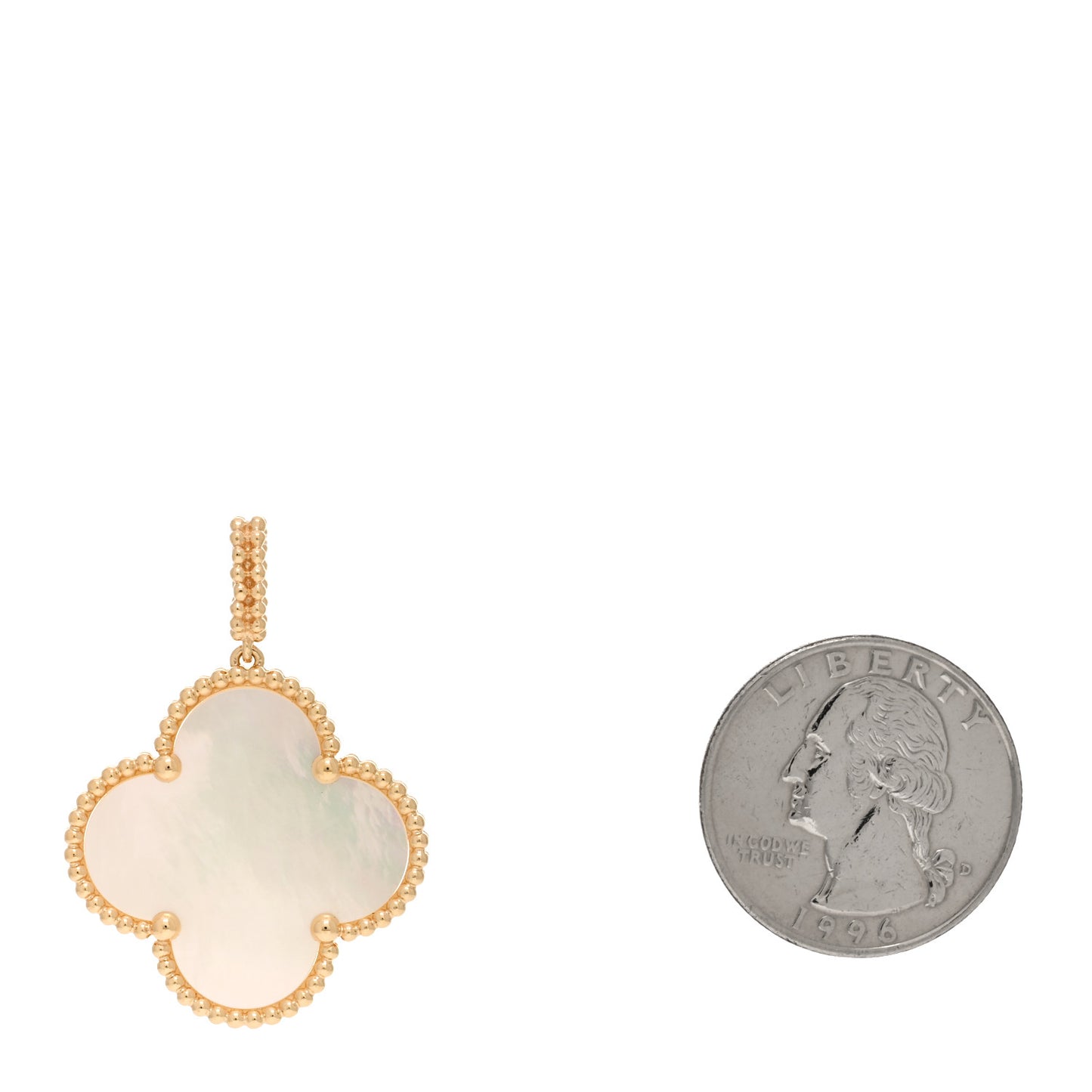 18K Yellow Gold Mother of Pearl Magic Alhambra Pendant