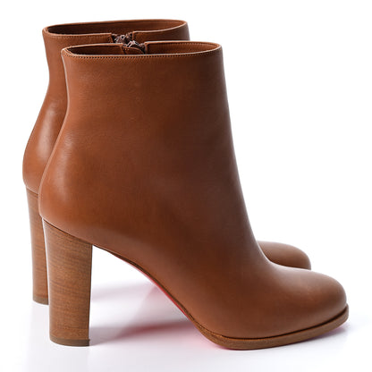 Christian Louboutin Calfskin Adox 85 Ankle Boots 39.5 Caramel 4 of 8