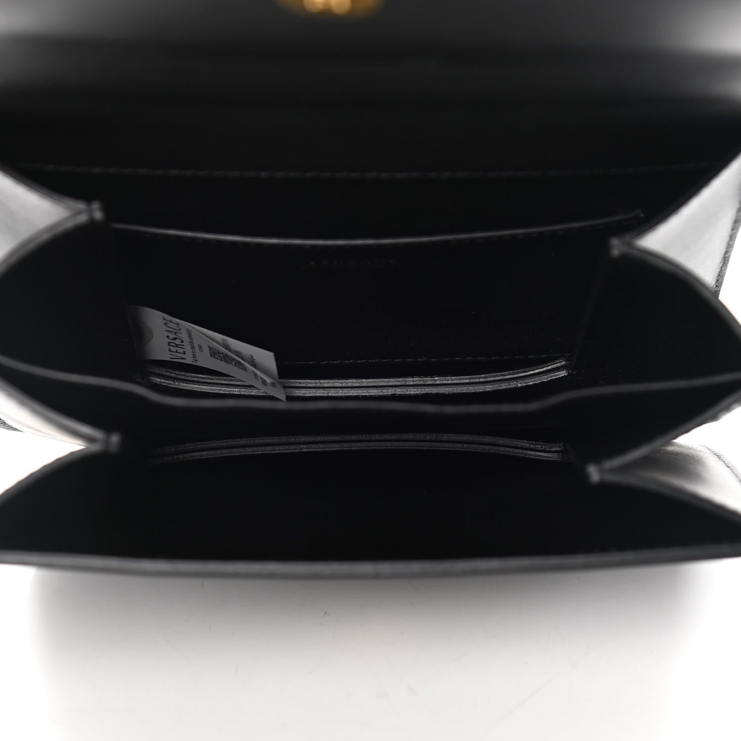 Versace Vitello Barocco Virtus Small Top Handle Shoulder Bag Black 4 of 7