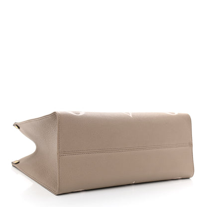 Louis Vuitton Empreinte Monogram Giant Onthego MM Tourterelle Creme 4 of 8