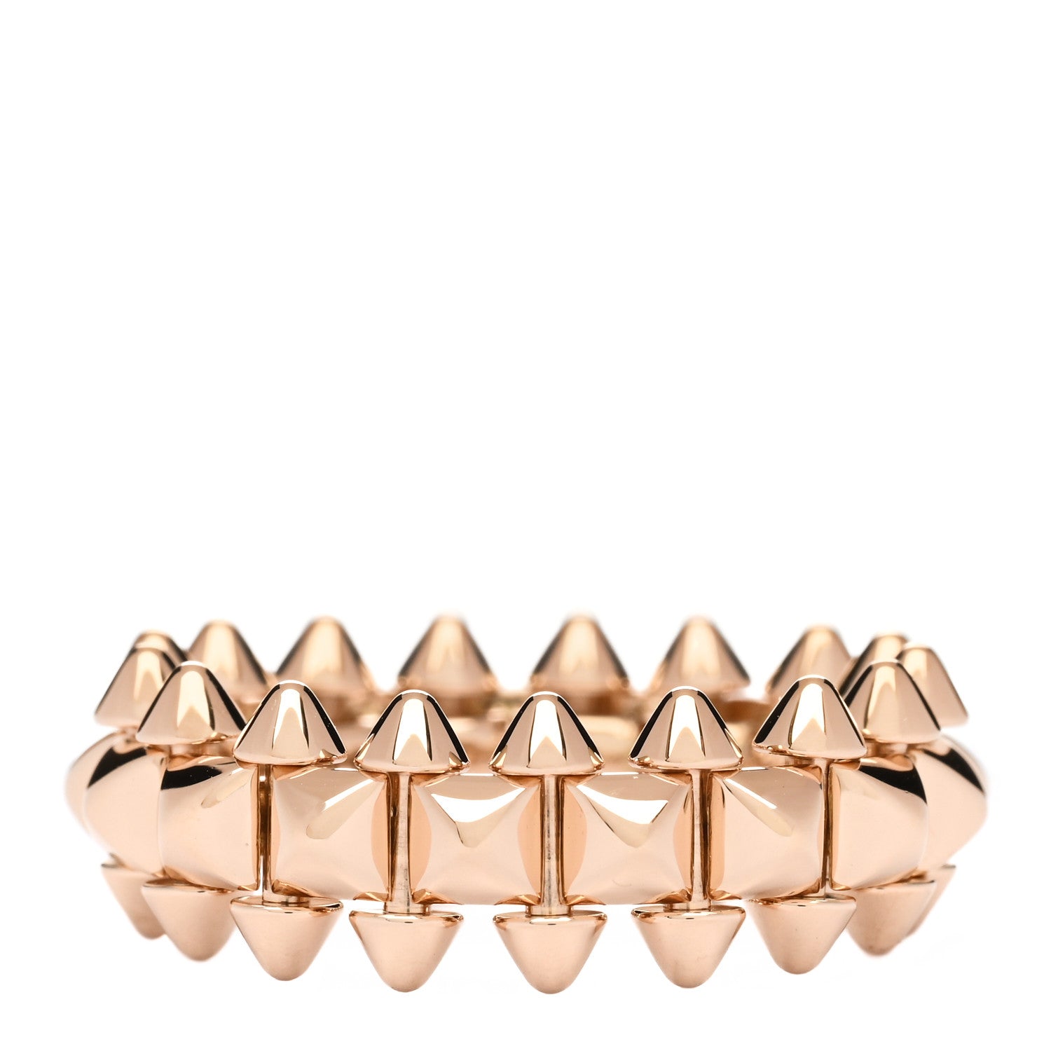 Cartier 18K Pink Gold MM Clash De Cartier Ring 53 6.5 1 of 3
