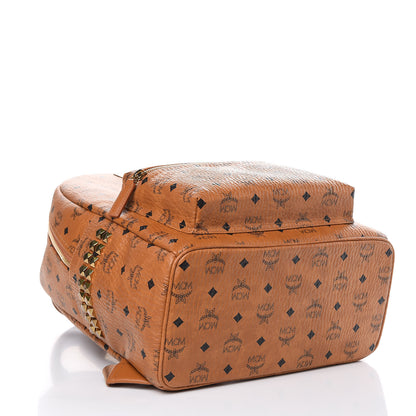 MCM Visetos Medium Side Studs Stark Backpack Cognac 5 of 10