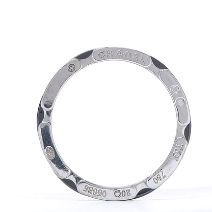 Chanel 18K White Gold Black Ceramic Small Ultra Ring 59 8.75 3 of 3