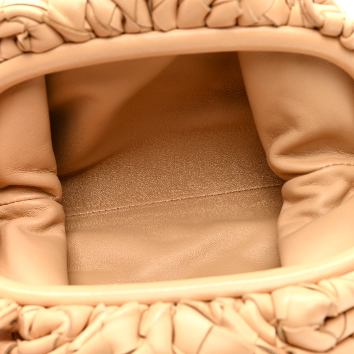 Nappa Intrecciato The Mini Pouch Almond