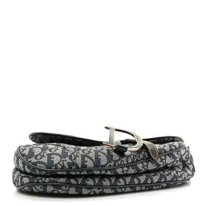 Christian Dior Monogram Saddle Bag Blue 4 of 14