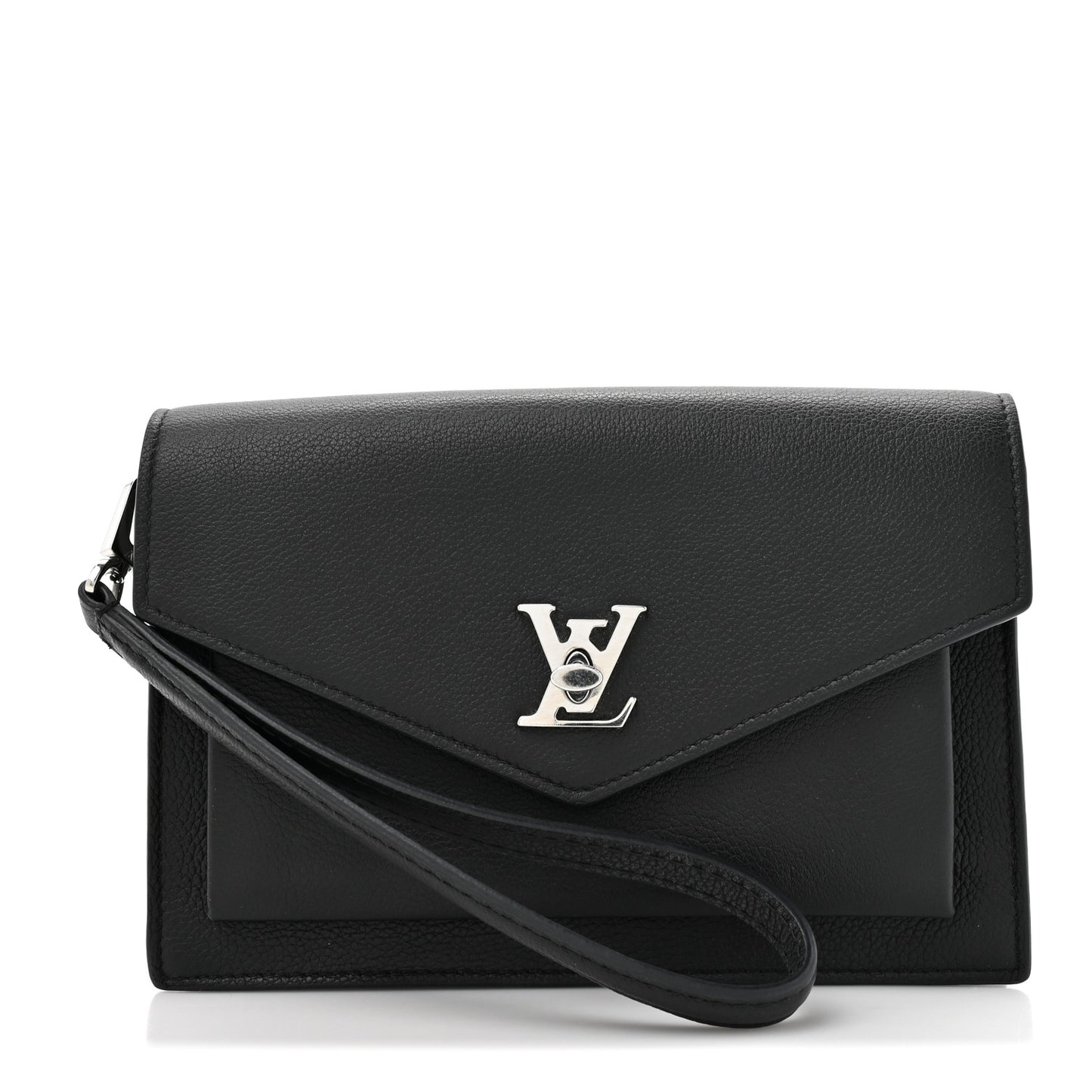 Soft Calfskin My Lockme Chain Pochette Black
