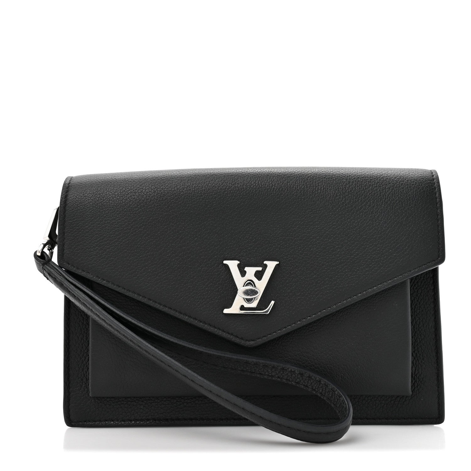 Louis Vuitton Soft Calfskin My Lockme Chain Pochette Black 1 of 9