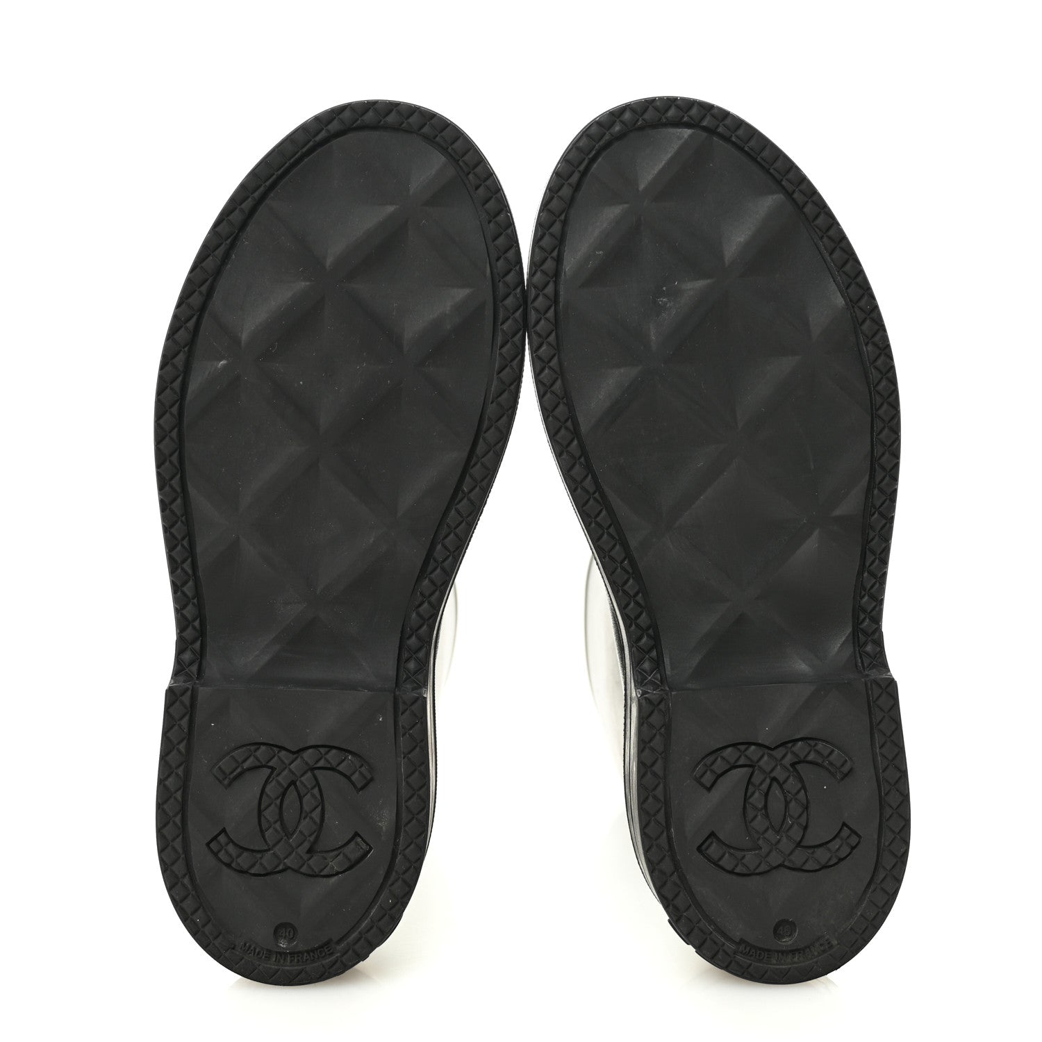Chanel Caoutchouk CC High Boots 40 Black 6 of 9