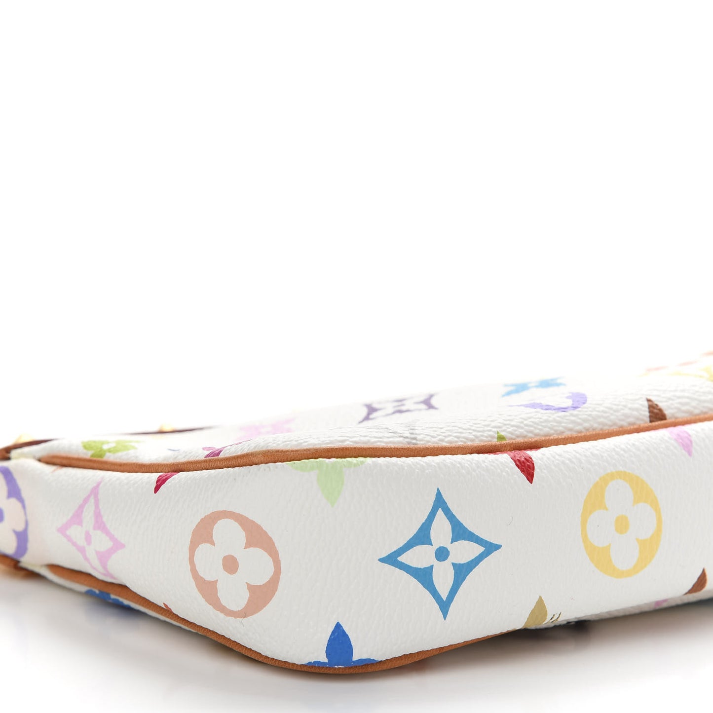 Monogram Multicolor Pochette Accessories White