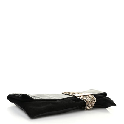 Jimmy Choo Calfskin Chandra Clutch Black 4 of 11