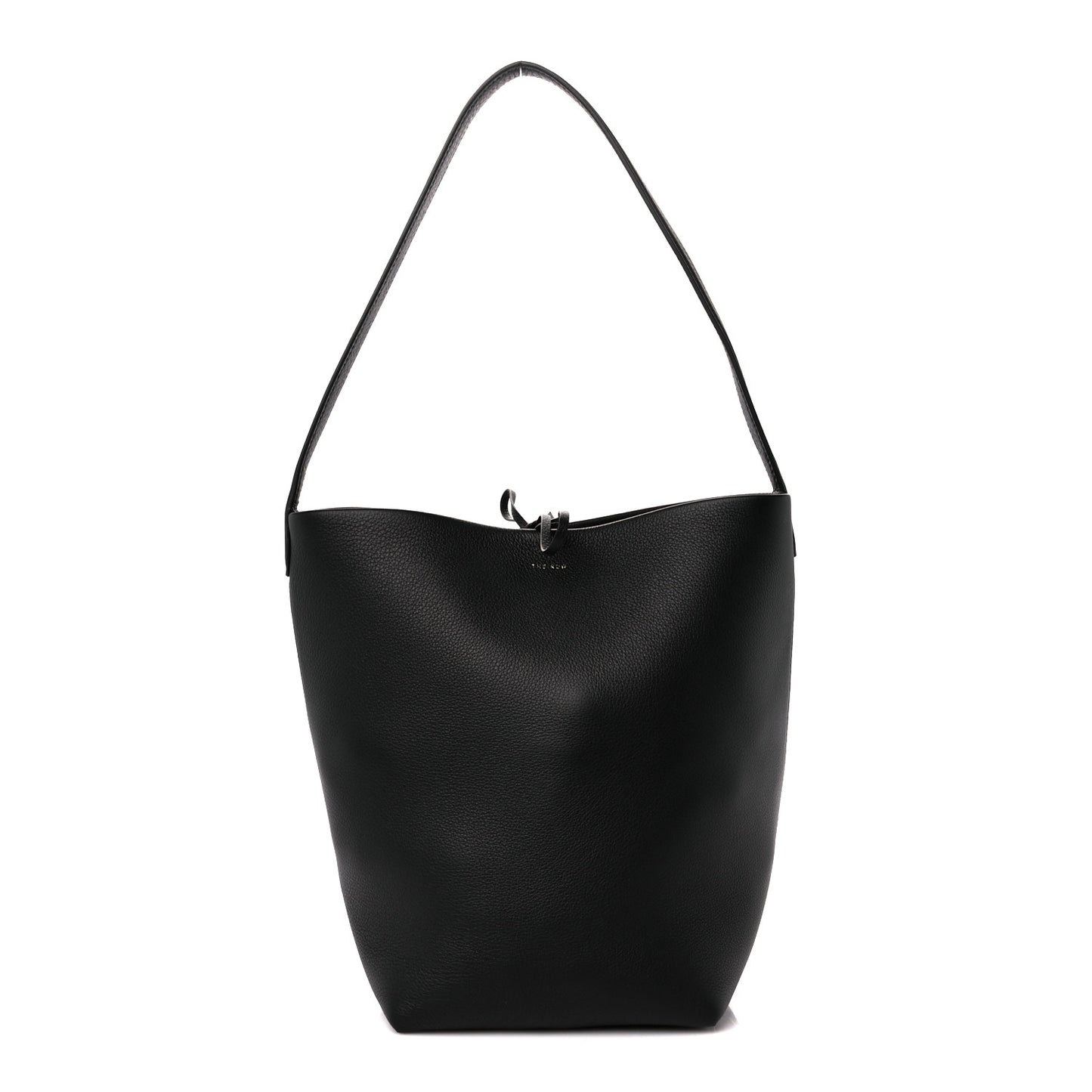 Grained Calfskin Medium N/S Park Tote Black