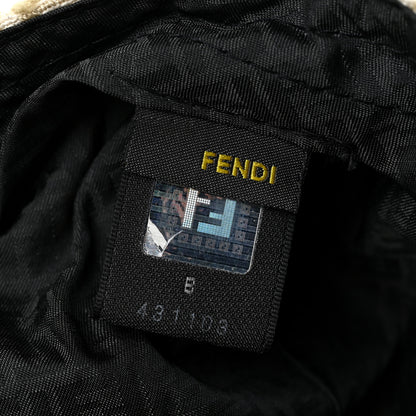 Fendi Velvet Jacquard FF Baseball Hat Camello Beige 6 of 6