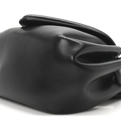 Bottega Veneta Lambskin Small Beak Triangle Flap Shoulder Bag Black 9 of 9