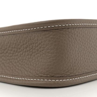 Hermes Taurillon Clemence Amazone Evelyne TPM Etoupe Bleu Indigo 9 of 11
