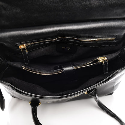 Tom Ford Smooth Calfskin Medium Icon Bag Black 5 of 7