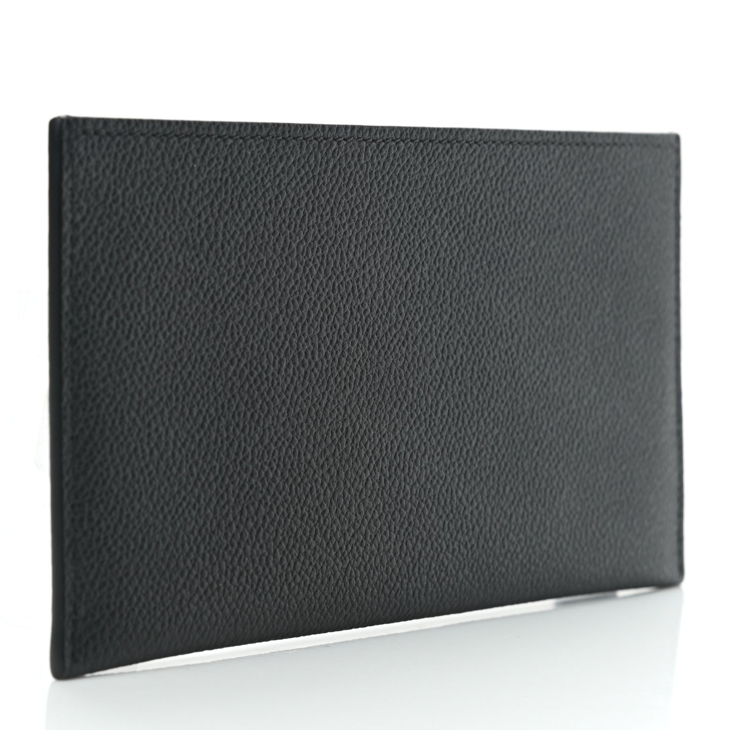 Calfskin Felicie Chain Wallet Card Holder Insert Black