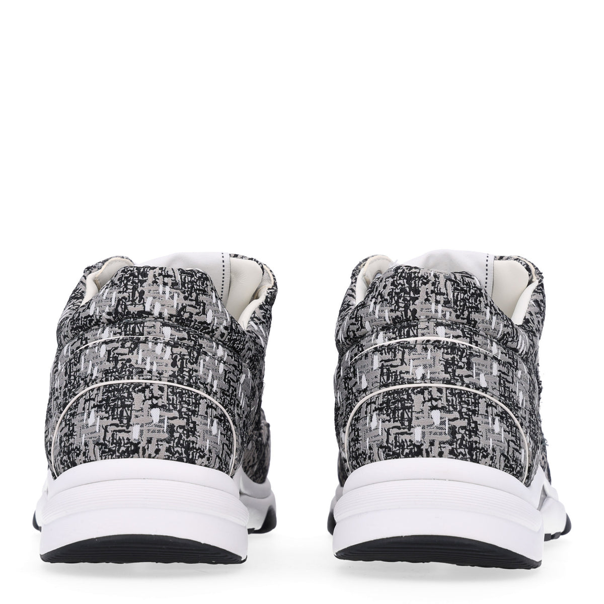 Tweed Mens CC Sneakers 41 Grey Black