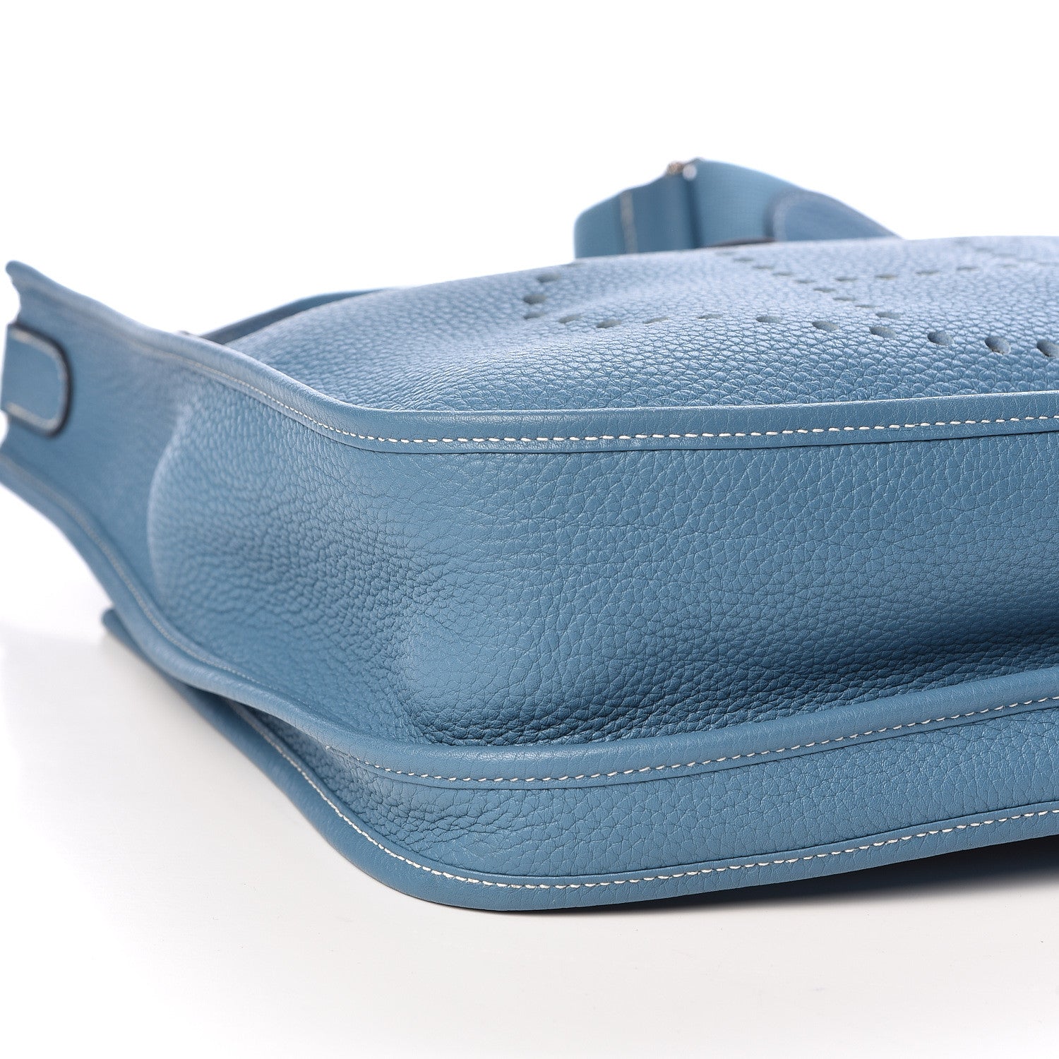 Hermes Taurillon Clemence Evelyne III GM Blue Jean 8 of 10