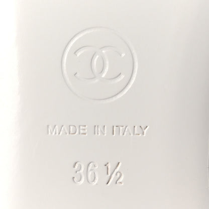 Chanel Lambskin Mary Jane Flats 36.5 White 8 of 11