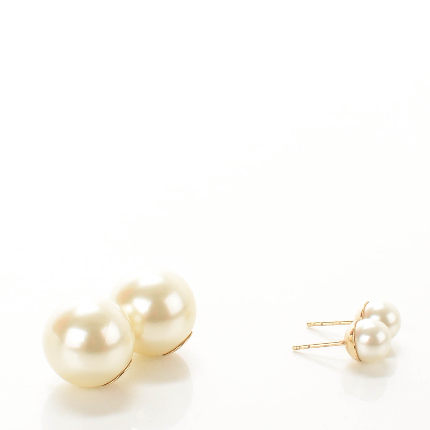 Christian Dior Pearl Mise En Dior Tribal Earrings 3 of 5