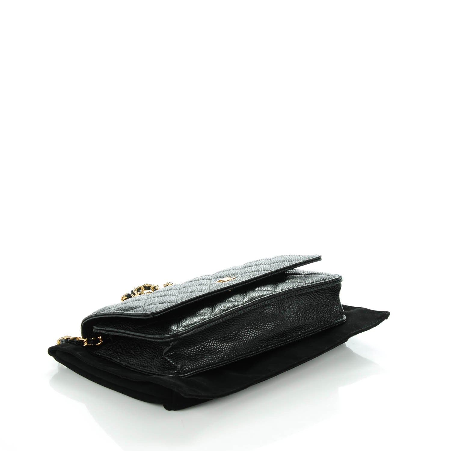 Chanel Caviar Quilted Wallet On Chain WOC Black 4 of 8