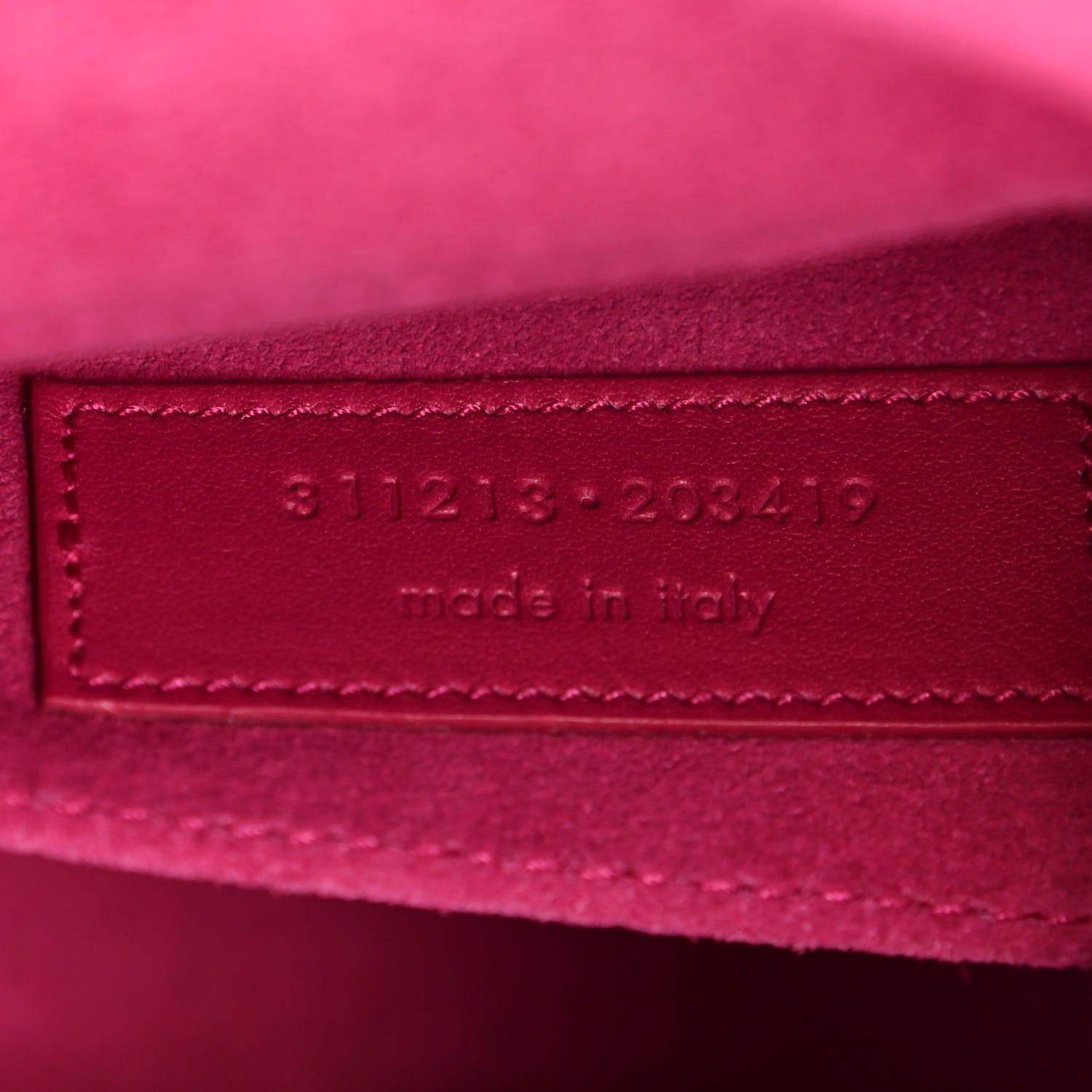 Saint Laurent Calfskin Classic Y Ligne Clutch Fuchsia 7 of 20