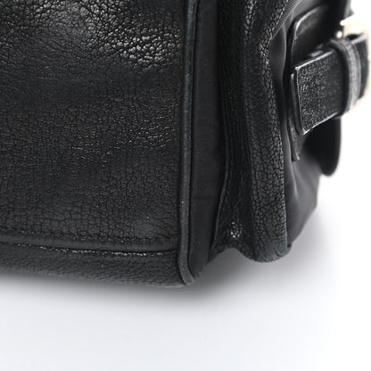 Prada Tessuto Nylon Calfskin Shoulder Bag Black 12 of 15