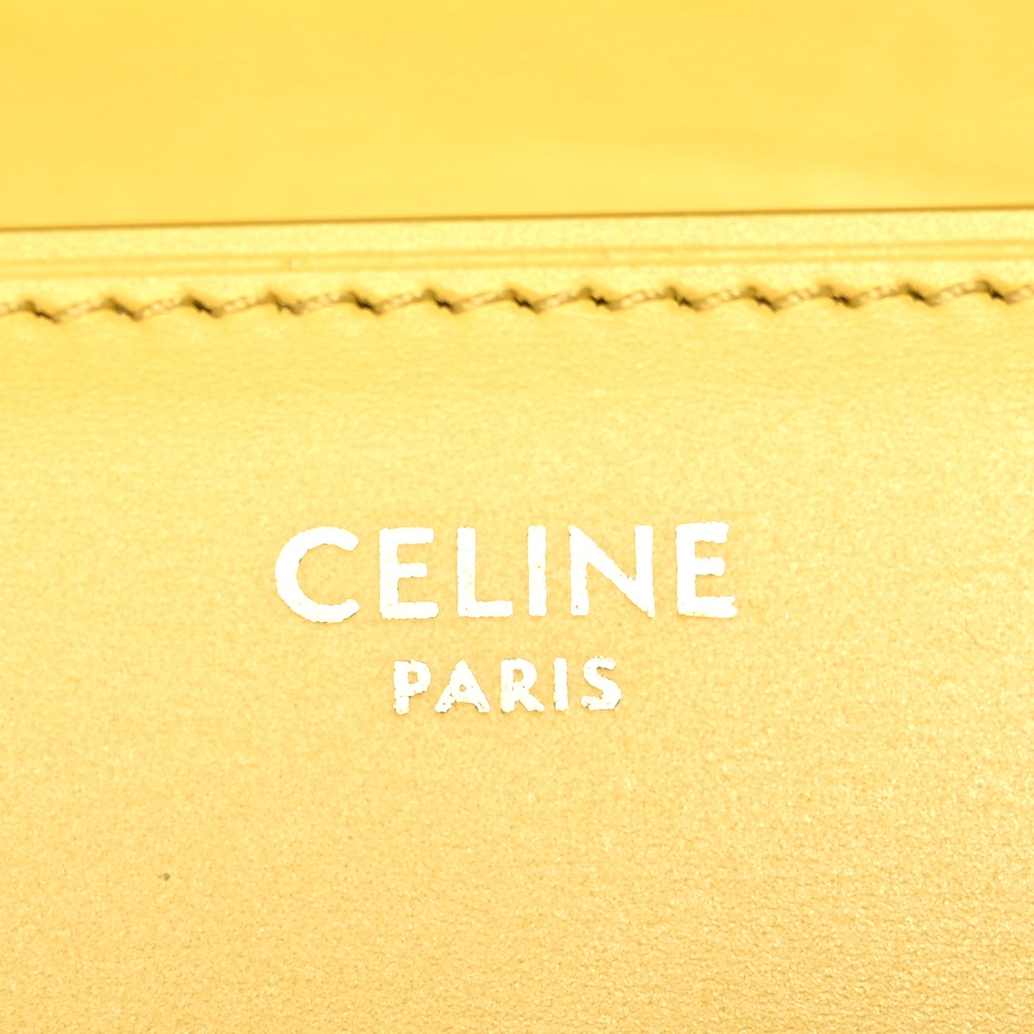 Celine Box Calfskin Teen Classic Box Flap Bag Yellow 5 of 15