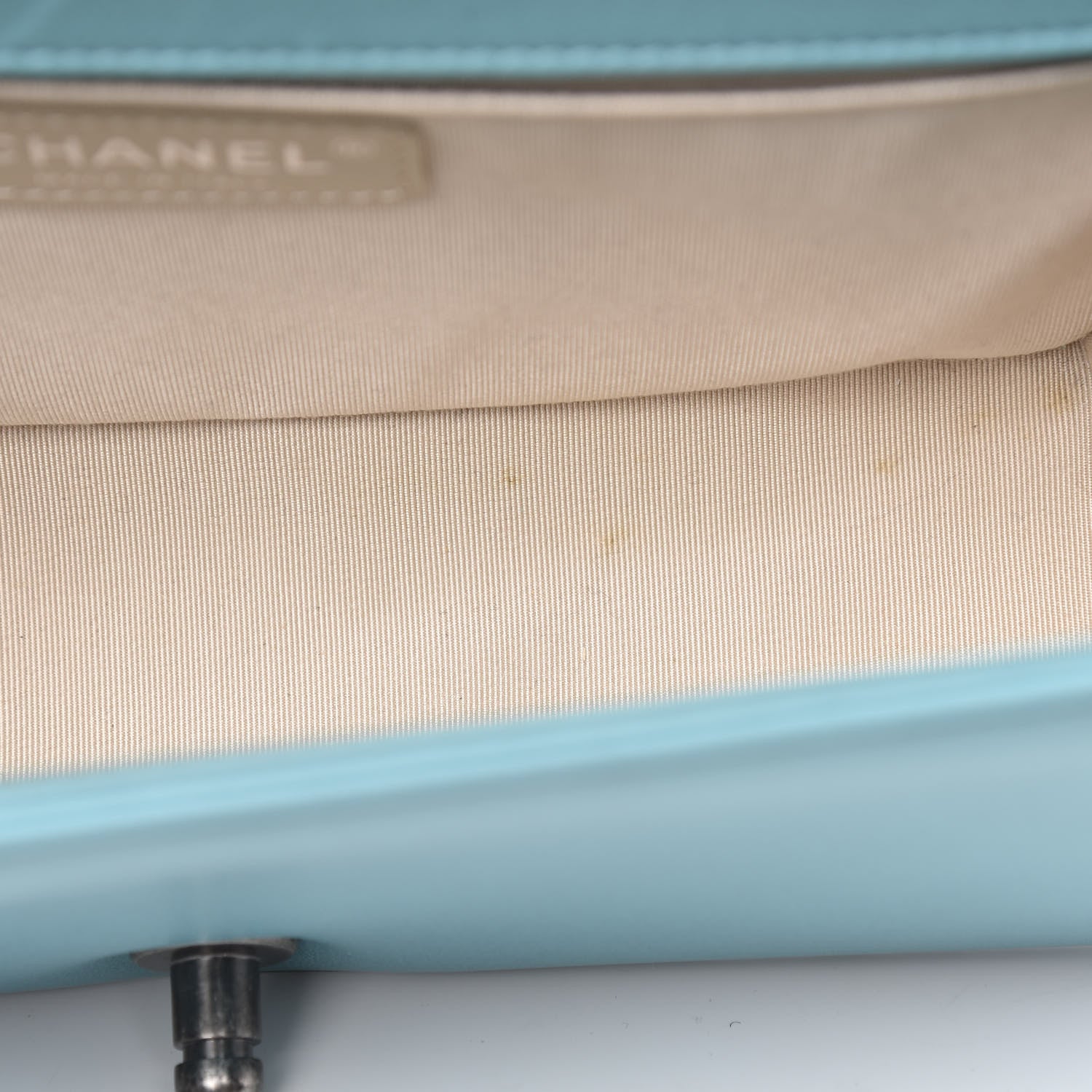 Chanel Lambskin Quilted Medium Boy Flap Turquoise 11 of 13