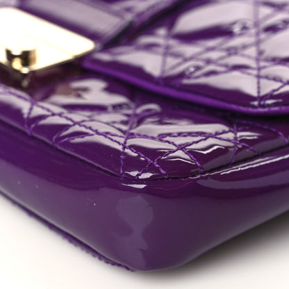 Christian Dior Patent Cannage New Lock Pouch Purple 9 of 9