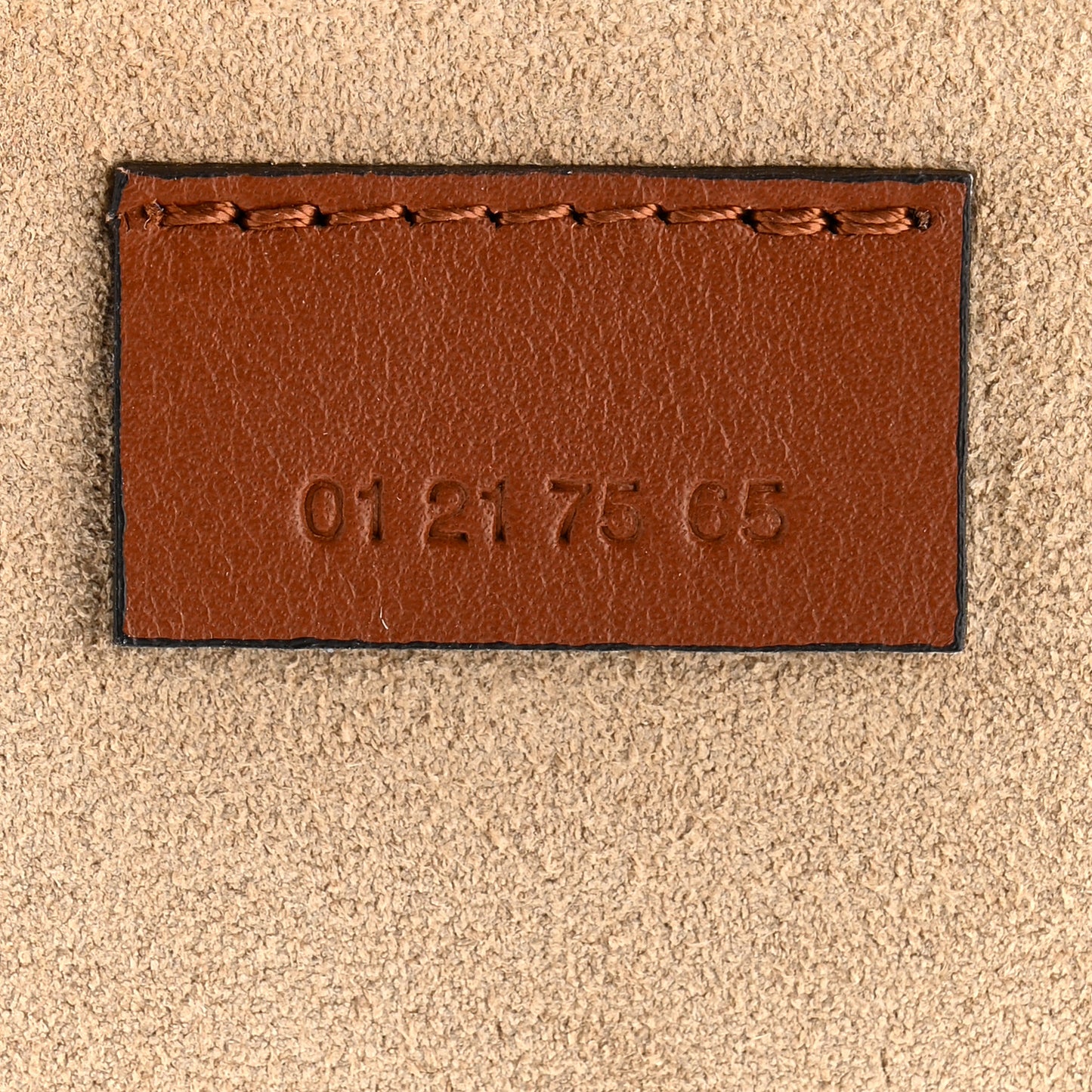 Suede Calfskin Small Faye Shoulder Bag Tobacco