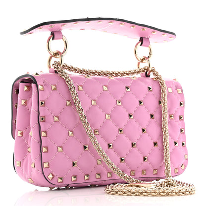 Valentino Garavani Nappa Small Rockstud Spike Shoulder Bag Giacinto 2 of 9