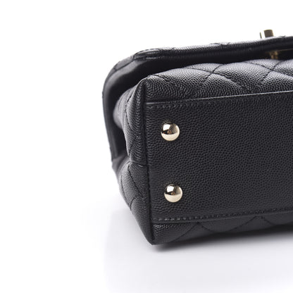 Chanel Caviar Quilted Extra Mini Coco Handle Flap Black 9 of 12