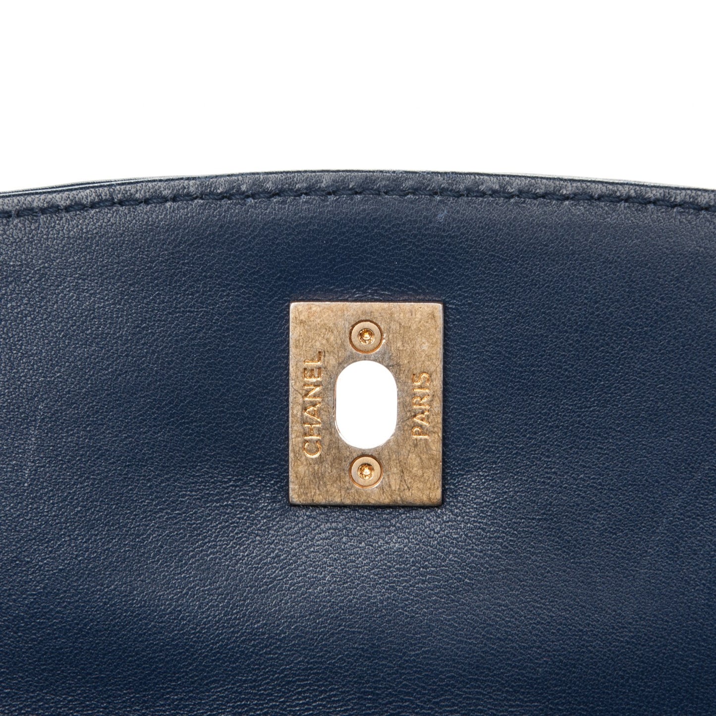 Lambskin Misia Camera Case Flap Navy Blue