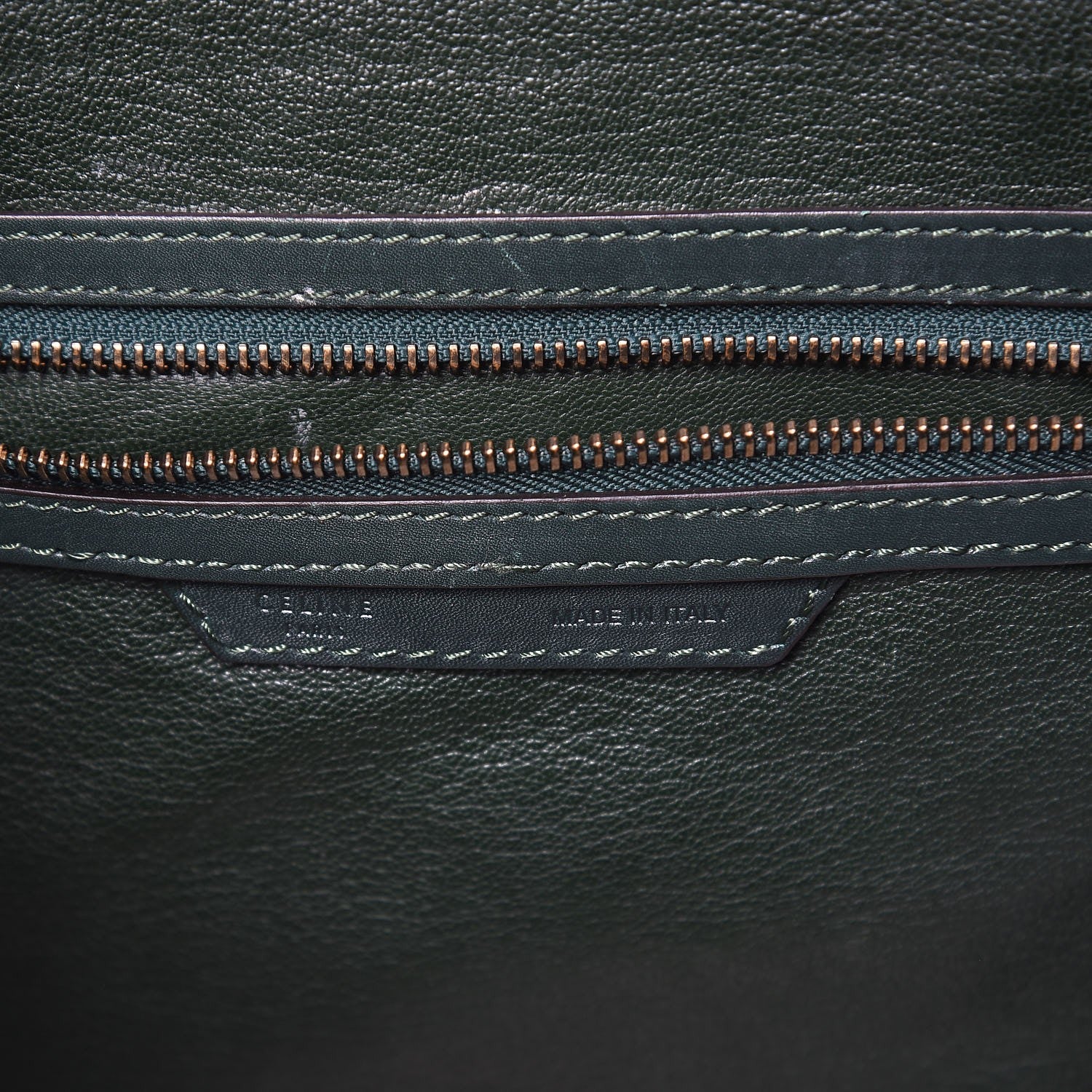 Celine Smooth Calfskin Mini Luggage Emerald 12 of 24