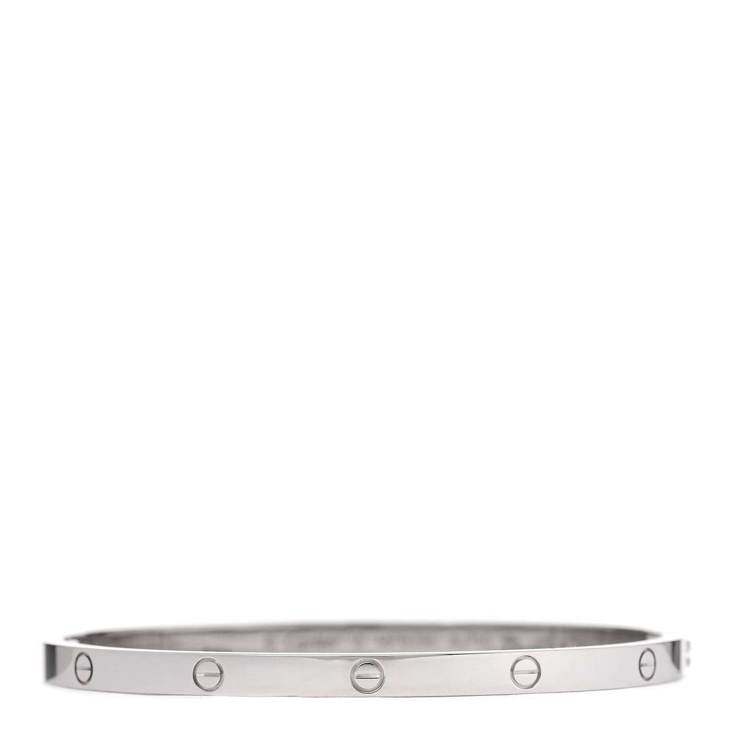 Cartier 18K White Gold Small LOVE Bracelet 16 1 of 4