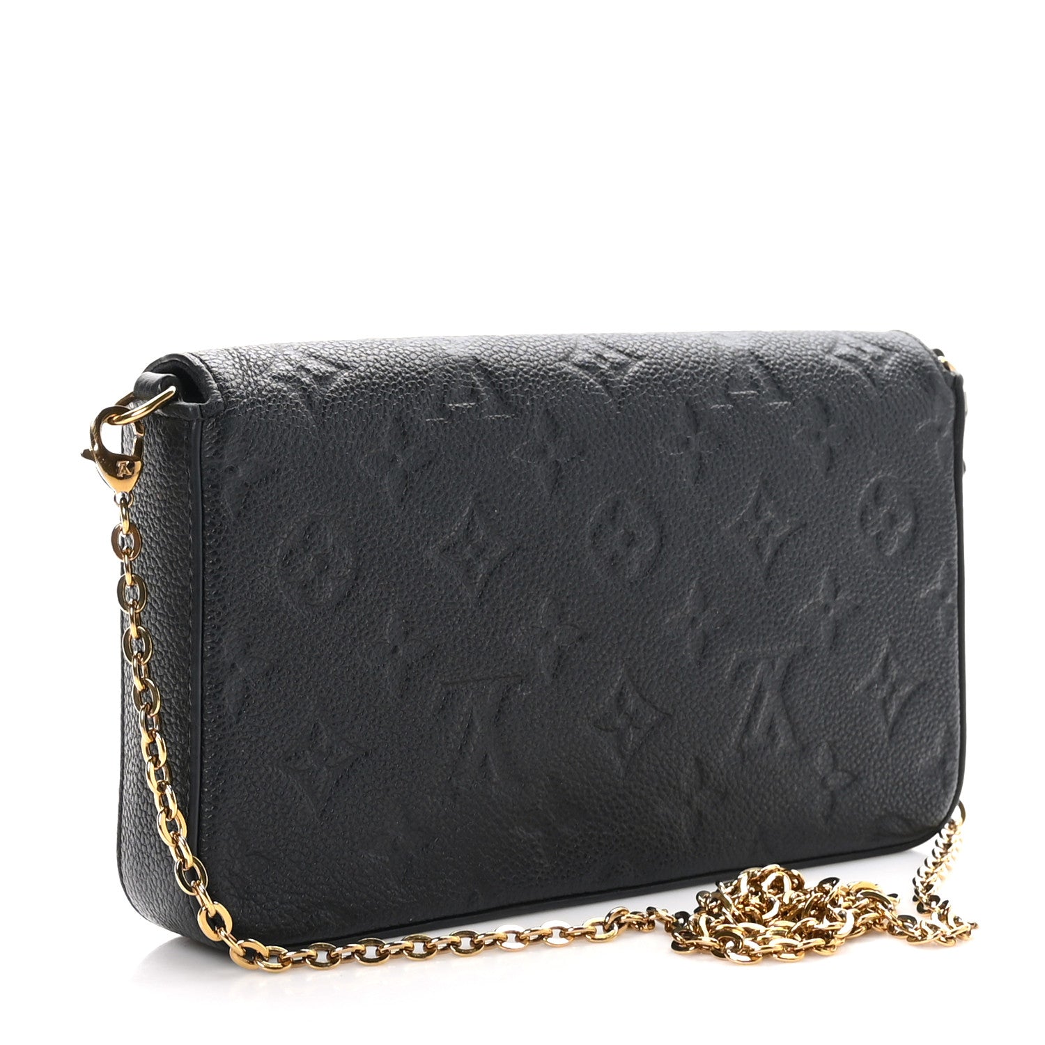 Louis Vuitton Empreinte Pochette Felicie Chain Wallet Black 4 of 10