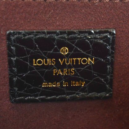Louis Vuitton Alligator Vienna Sac Fermoir PM Black 8 of 9