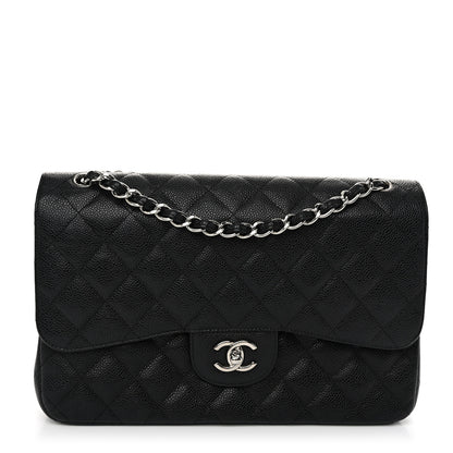 Chanel Caviar Quilted Jumbo Double Flap Black 1 of 11