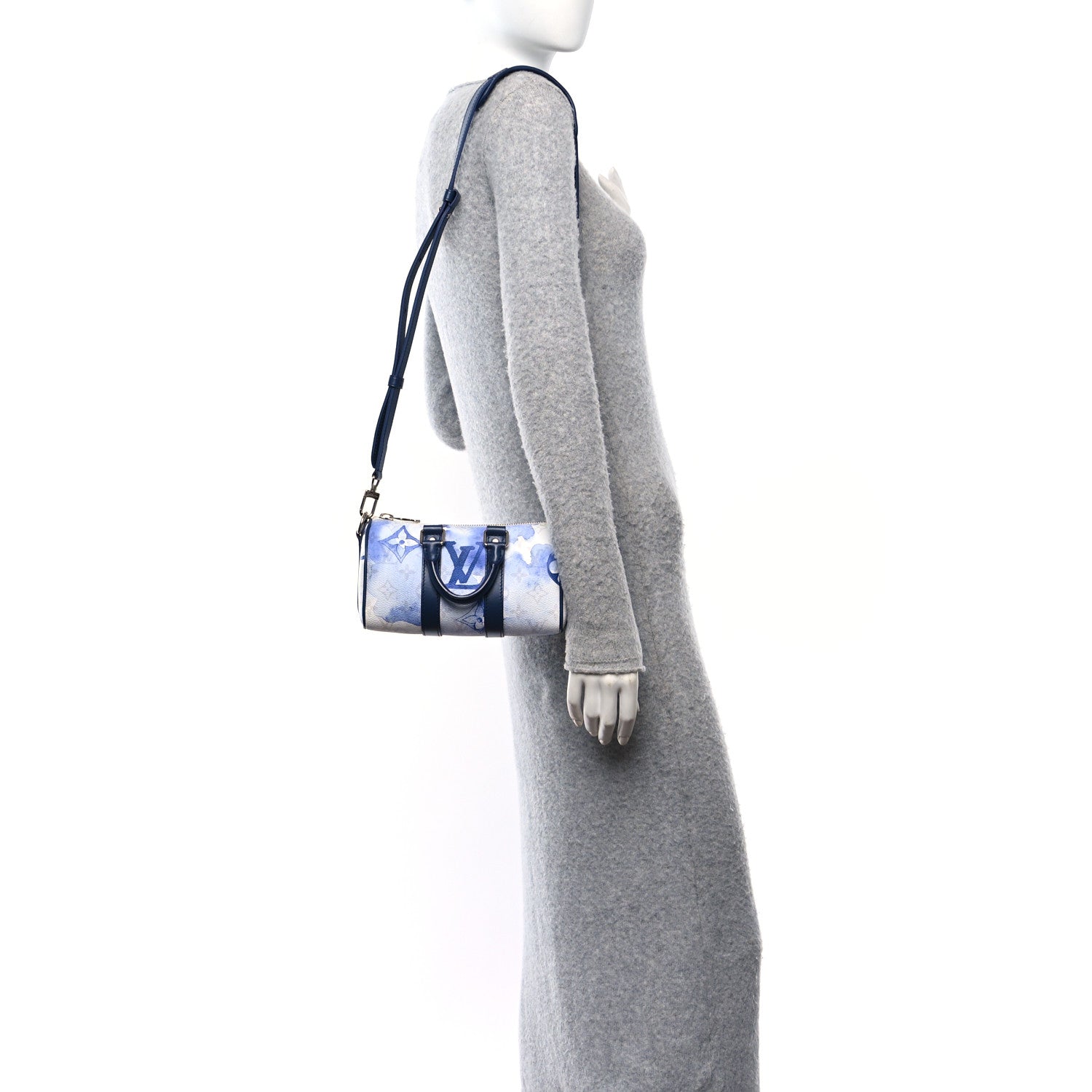 Louis Vuitton Monogram Watercolor Keepall XS Blue 2 of 9