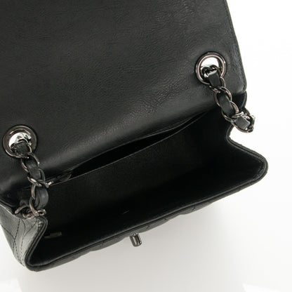 Chanel Calfskin Quilted Mini Square Flap So Black 5 of 7
