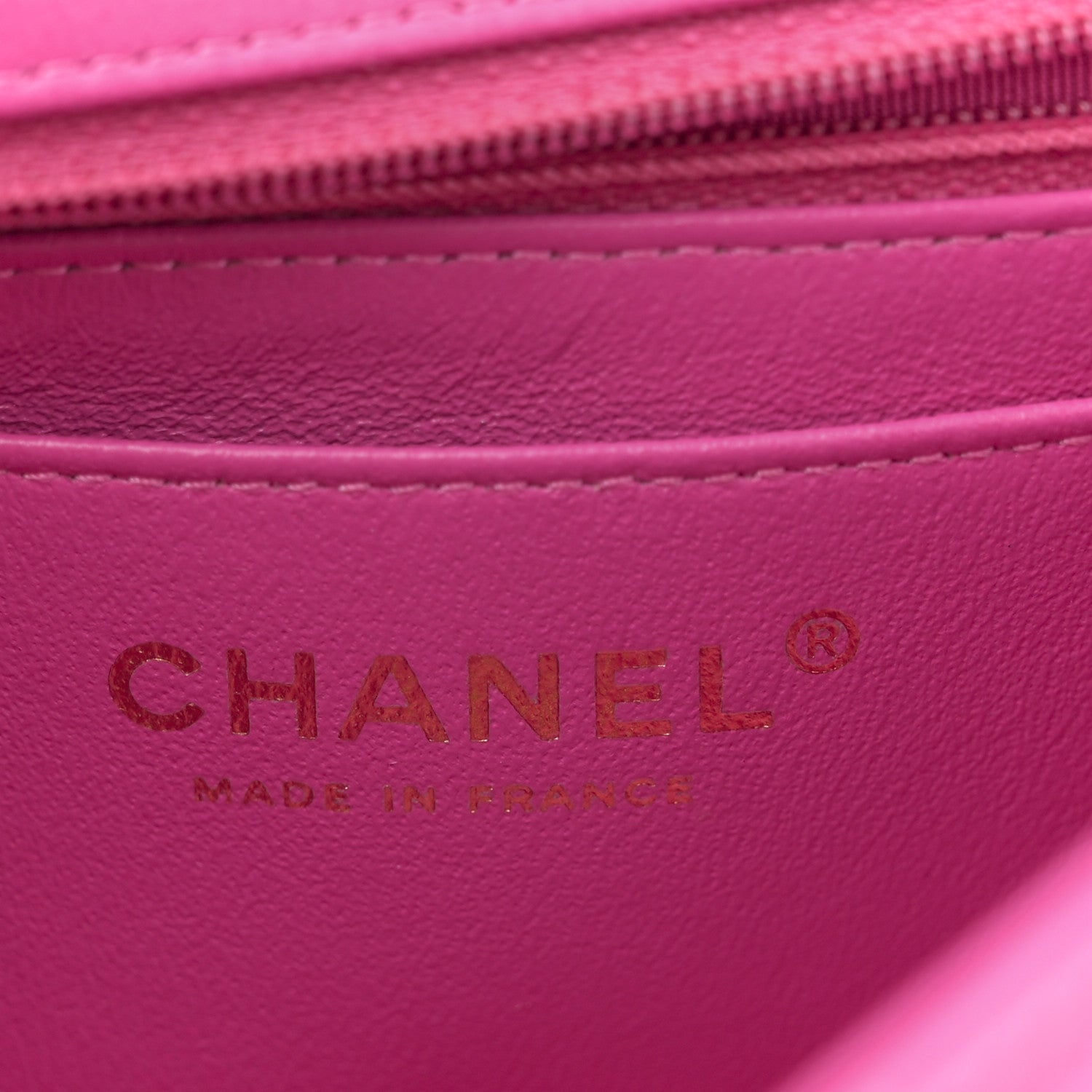 Chanel Lambskin Chevron Quilted Mini Rectangular Flap Pink 6 of 11